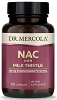 NAC with Milk Thistle 500 mg (НАК с расторопшей 500 мг) 60 капсул (Dr. Mercola)