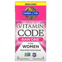 Vitamin Code RAW ONE 75 веганских капсул (Garden of Life)