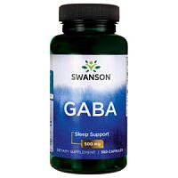 GABA 500 mg (ГАМК 500 мг) 100 вег капсул (Swanson)