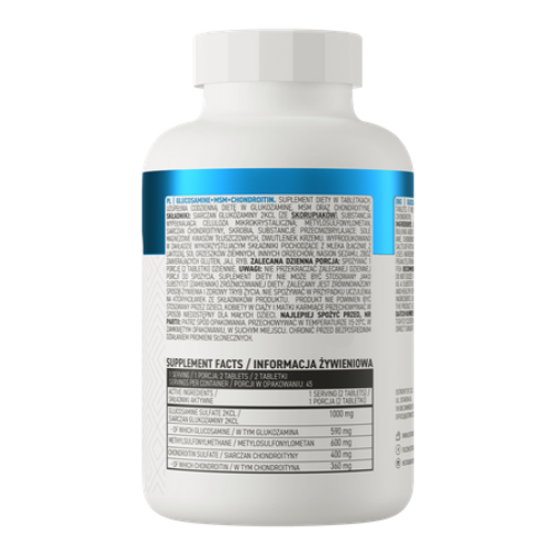 Glucosamine + Chondroitin + MSM (Глюкозамин + хондроитин + МСМ) 90 таблеток (OstroVit) фото 3