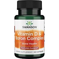 Vitamin D & Boron Complex (Витамин D и Бор) 60 капсул (Swanson) срок 03/2025