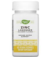 Zinc (Цинк) со вкусом лесной ягоды 60 леденцов (Nature's Way)
