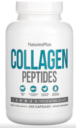 Collagen Peptides (пептиды коллагена) 240 капсул (NaturesPlus)
