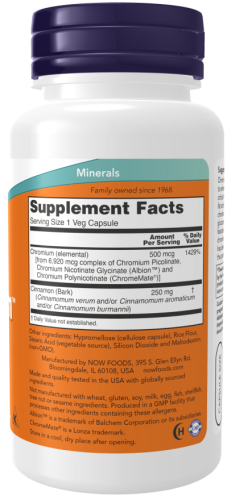 Tri-Chromium 500 мкг 90 капсул (Now Foods) фото 2