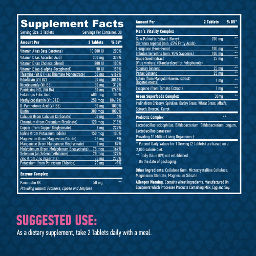 Men's Multivitamin (Мужские Витамины) 60 таблеток (Haya Labs) фото 2