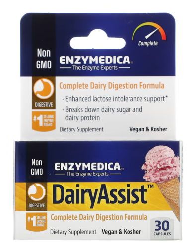 DairyAssist (Поддержка непереносимости лактозы) 30 капсул (Enzymedica) DairyAssist (Поддержка непереносимости лактозы) 30 капсул (Enzymedica)
