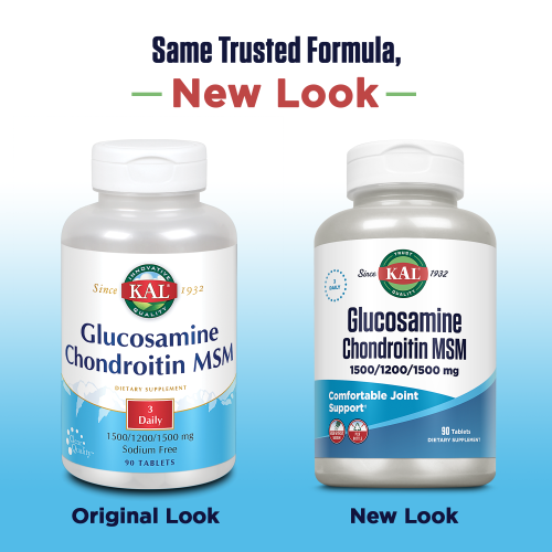 Glucosamine Chondroitin MSM 90 таблеток (KAL) фото 2