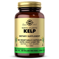 North Atlantic Kelp 200 мкг 100 вегетарианских капсул (Solgar)