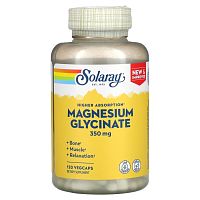 Magnesium Glycinate 350 мг (Глицинат Магния) 120 вег капсул (Solaray)_