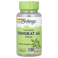 Tongkat Ali 400 mg (Эврикома Длиннолистная 400 мг) 60 капсул (Solaray)_