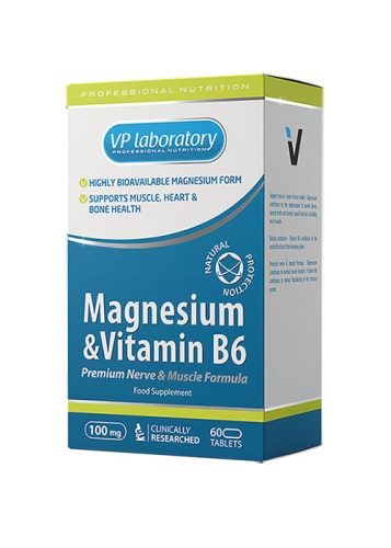 Magnesium & Vitamin B6 60 таблеток (VP Laboratory) Magnesium & Vitamin B6 60 таблеток (VP Laboratory)
