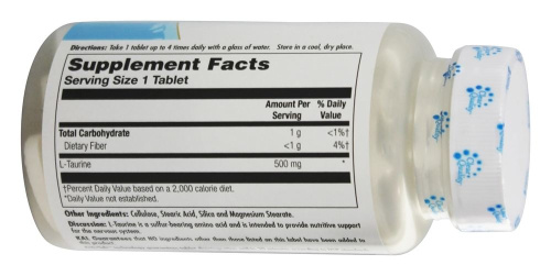 L-Taurine 500 мг (Л-Таурин) 60 таблеток (KAL) фото 3 L-Taurine 500 мг (Л-Таурин) 60 таблеток (KAL) фото 3