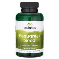 Fenugreek Seed 610 mg (Семена пажитника 610 мг) 90 капсул (Swanson)