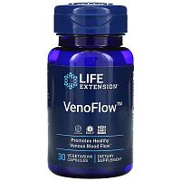 VenoFlow - Pycnogenol and Nattokinase (Пикногенол и Наттокиназа) 30 вег капсул (Life Extension)