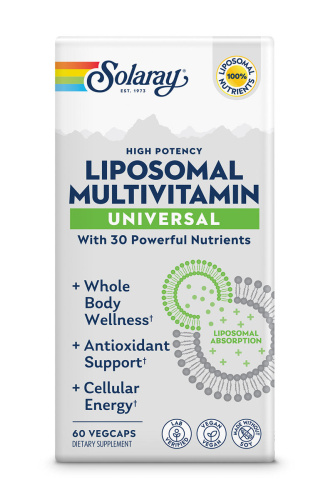 Liposomal Multivitamin Universal (Липосомальные мультивитамины) 60 вег капсул (Solaray)  фото 2