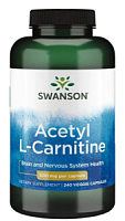 Acetyl L-Carnitine срок 01.2024 (Ацетил L-карнитин) 500 мг 240 капсул (Swanson)