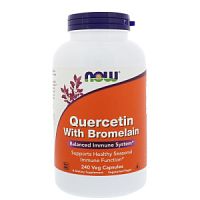 Quercetin With Bromelain (Кверцетин с Бромелаином) 240 вег капсул (Now Foods)