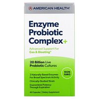 Enzyme Probiotic Complex Plus (20 Billion) 60 капсул (American Health)