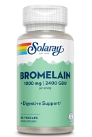 Bromelain 1000 mg [2400 GDU] (Бромелаин 1000 мг) 60 вег капсул (Solaray)