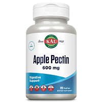 Apple Pectin 600 mg (Яблочный Пектин 600 мг) 120 вег капсул (KAL)