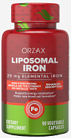 Liposomal Iron (Липосомальное Железо) 25 мг 90 капсул (Orzax)