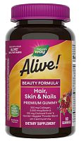 Alive! Hair, Skin & Nails Premium (волосы, кожа и ногти) 60 марм (годен до 28.02.26) (Nature's Way)