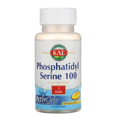Phosphatidil Serine 100 мг (Фосфатидилсерин) 30 мягких капсул (KAL) Phosphatidil Serine 100 мг (Фосфатидилсерин) 30 мягких капсул (KAL)