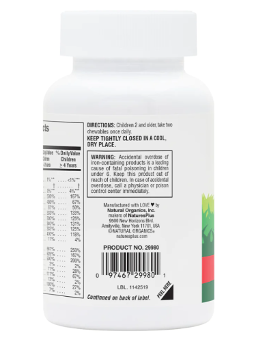 Multivitamin Animal Parade (Детские мультивитамины) 90 таблеток (NaturesPlus)_ фото 3