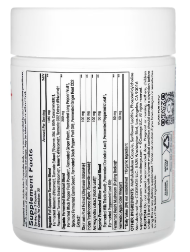 Liposomal Turmeric+ (Липосомальная куркума) 90 капсул (Codeage) фото 4