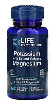 Potassium with Extend-Release Magnesium (Калий с магнием) 60 вег капсул (Life Extension)