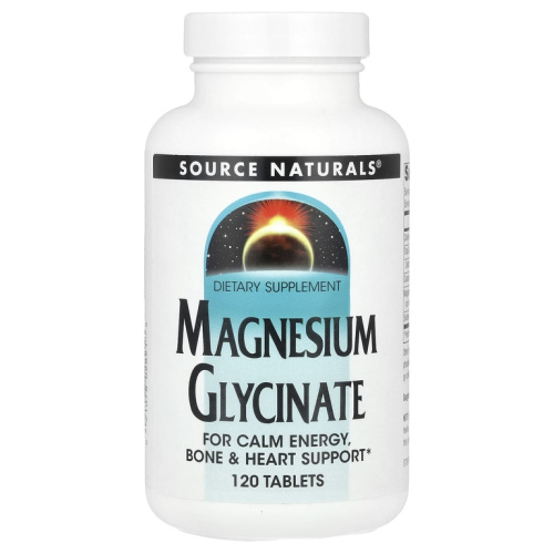 Magnesium Glycinate 100 мг (Глицинат магния) 120 таблеток (Source Naturals)