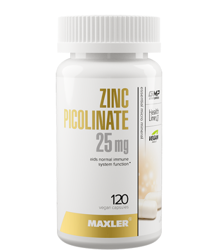 Zinc Picolinate 25 mg 120 вег. капсул (Maxler)