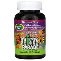Multivitamin Animal Parade Sugar Free (Мультивитамины для детей) 90 табл (NaturesPlus) (Ассорти)