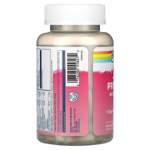 Once Daily Prenatal Multi-Vita 90 вег капсул (Solaray) фото 6