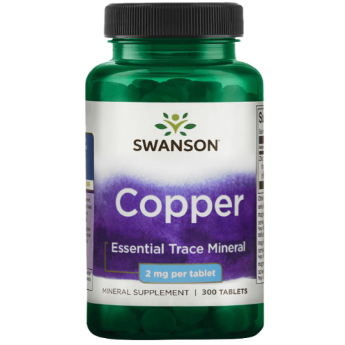 Copper (Медь) 2мг 300 таблеток (Swanson) Copper (Медь) 2мг 300 таблеток (Swanson)