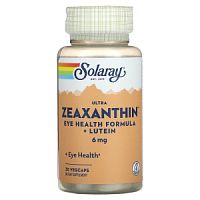 Zeaxanthin 6 mg Ultra Eye Healt Formula + Lutein 30 вег капсул (Solaray)