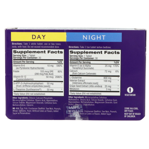 Mood & Stress day &night 60 таблеток (Natrol) фото 2