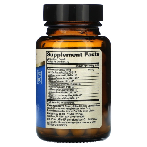 Complete Probiotics 70 Billion CFU (Пробиотики)30 капсул (Dr. Mercola) фото 3