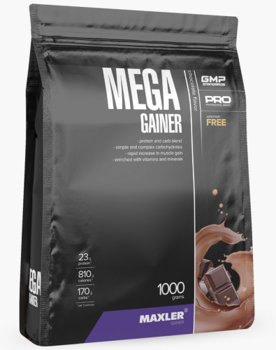 Гейнер Mega Gainer 1000 г - 2,2lb (Maxler)_
