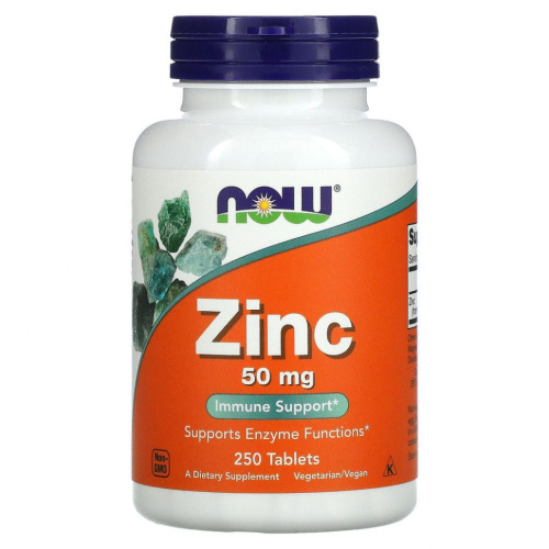 Zinc Gluсonate 50 mg (Цинк глюконат 50 мг) 250 табл (Now Foods)