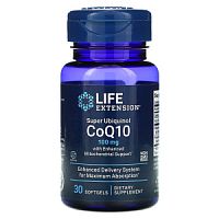 Super Ubiquinol CoQ10 100 мг with Enhanced Mitochondrial Support 30 капсул (Life Extension)