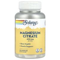 Magnesium Citrate 400 mg (Цитрат магния 400 мг) 90 капсул (Solaray)