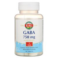 GABA 750 мг (ГАБА) 90 таблеток (KAL)