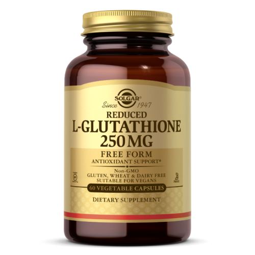 L-Glutathione 250 мг Reduced (восстановленный L-Глутатион) 60 вег капсул (Solgar)