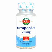 Serrapeptase 20 мг 40000 SU (Серрапептаза) 90 таблеток (KAL)