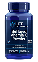 Buffered Vitamin C Powder 454 g (Буфферизированный витамин С 454 г) (Life Extension) срок 02/2025