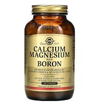 Calcium Magnesium Plus Boron (Кальций, Магний  Бор) 250 таблеток (Solgar)