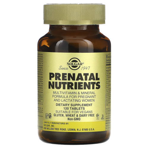 Prenatal Nutrients 120 таблеток (Solgar)