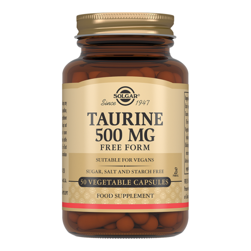 Taurine 500 мг (Таурин) 50 вег. капсул (Solgar)