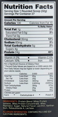 100% Whey Gold Standard Natural 864 гр (ON) фото 2